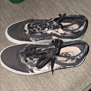 Vans Ward Satin Rose Floral Cloud